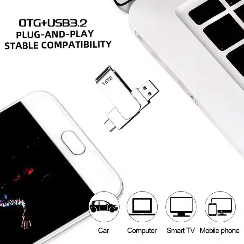 NEW 16TB USB 3.2 Flash Drives High Speed Transfer Metal Pendrive Memory Card Pendrive Flash Disk Memoria Waterproof Stick 2026 NEW 16TB USB 3.2 Flash Drives High Speed Transfer Metal Pendrive Memory Card Pendrive Flash Disk Memoria Waterproof Stick 2026