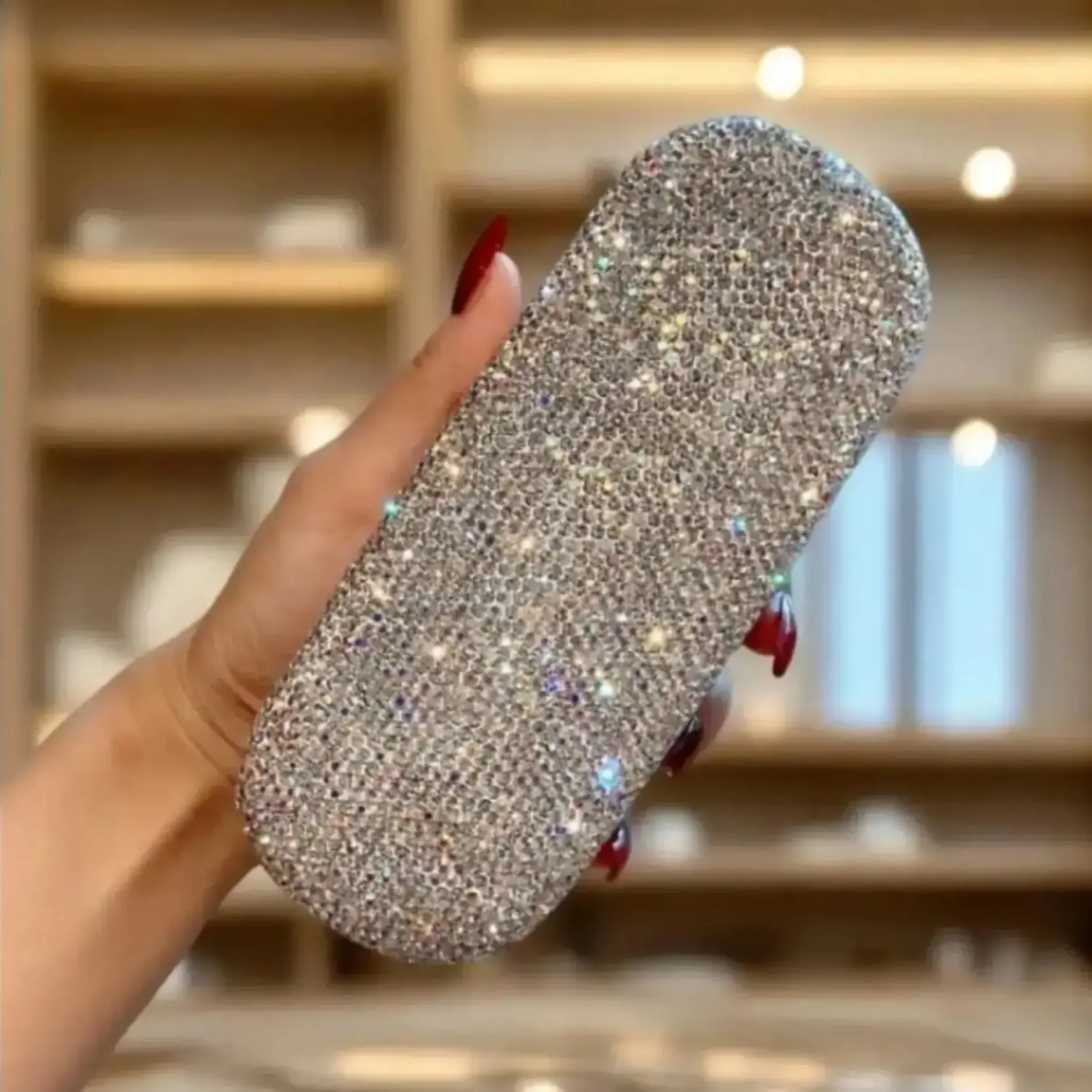 Women's Casual Unisex Sparkle Rhinestone Glam Hard Shell Glasses Case, Dustproof Protective Eyewear Holder, Compact Portable Organizer for Travel & Business Trips, Fashionable Daily Carry Storage, Party
