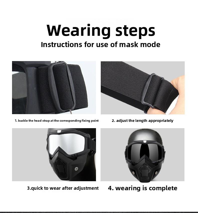 Welding protective mask, anti-splash, anti-glare, heat-insulating, anti-fog, labor protection, construction site work goggles, breathable hole mask