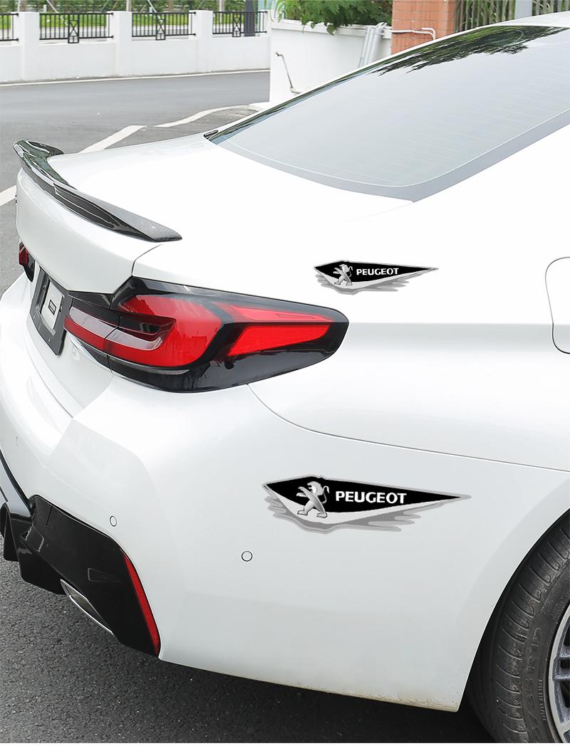 Peugeot Body Sticker Emblem Accessories for 5008 408 308 Landtrek 208 2008 3008 Rifter 508 301 108 608 4008 E-Expert E-Traveller
