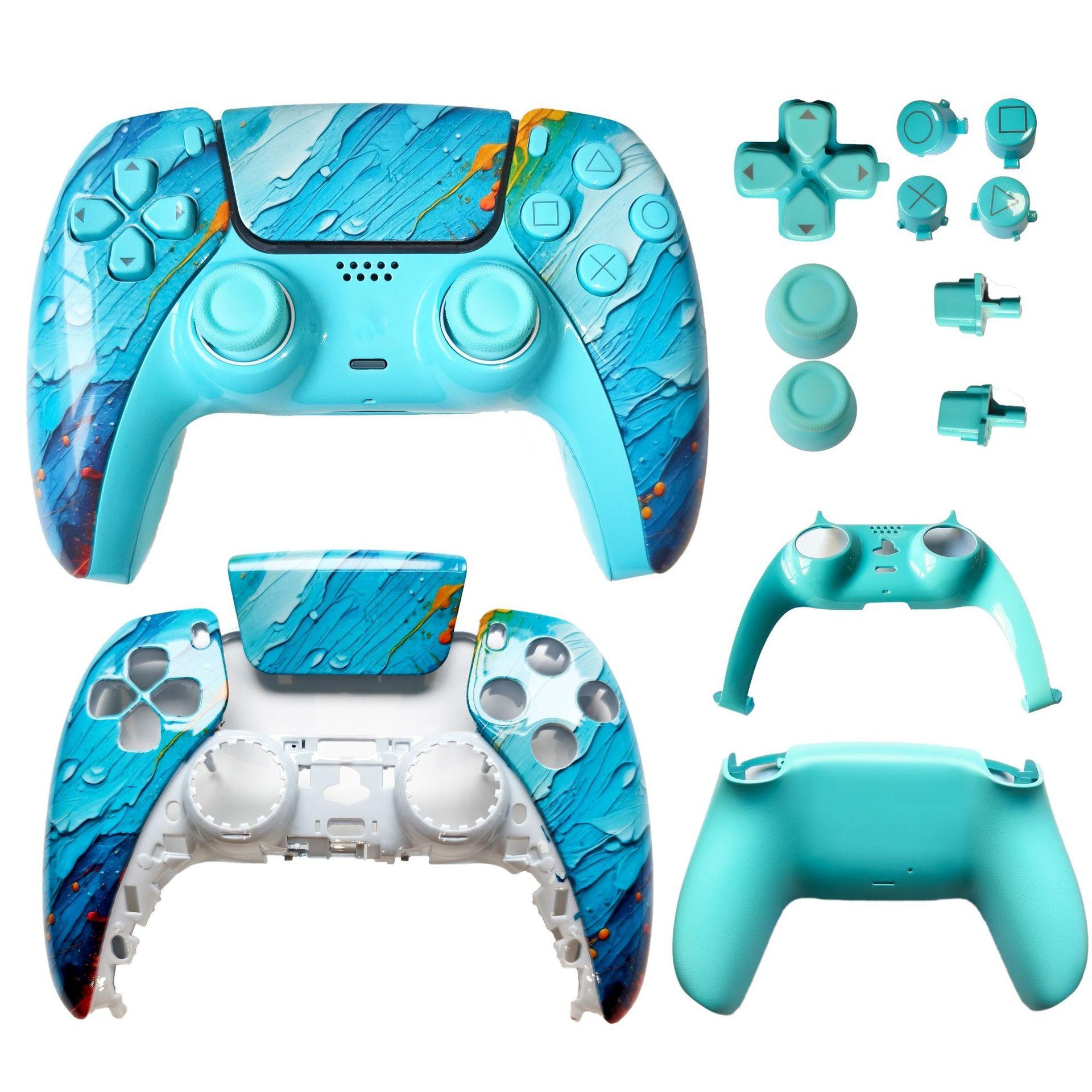 Ps5 Game Controller Shell Limited Edition Repair Top & Bottom Covers Ps5 2.0/3.0 Handle Replacement Case, Durable Protective Cover, Accessories