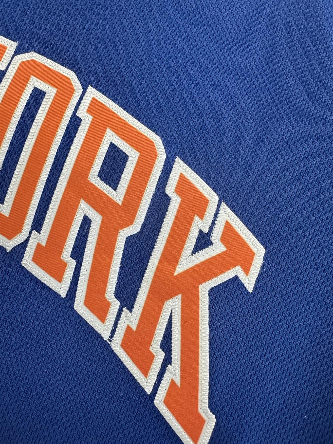 New York Knicks 33 Blue/White Basketball Jersey, Embroidered Sportswear, Quick-Dry Men's Outdoor Sports Shirt, Casual Loose Fit