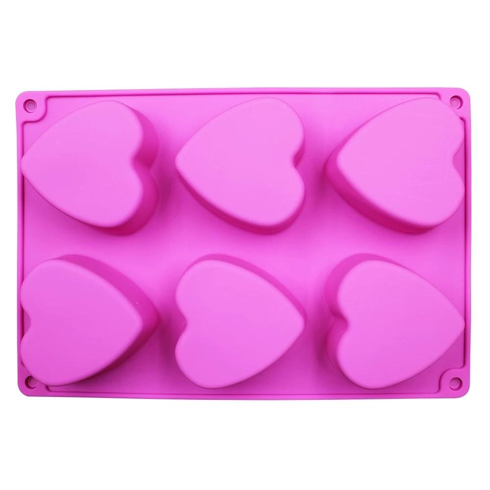 Heart Shaped Silicone Chocolate Mold, Cake Mold, DIY Soap Mousse Mold, Valentine's Day Chocolate Mold, Jelly Pudding Mold, Candle Mold