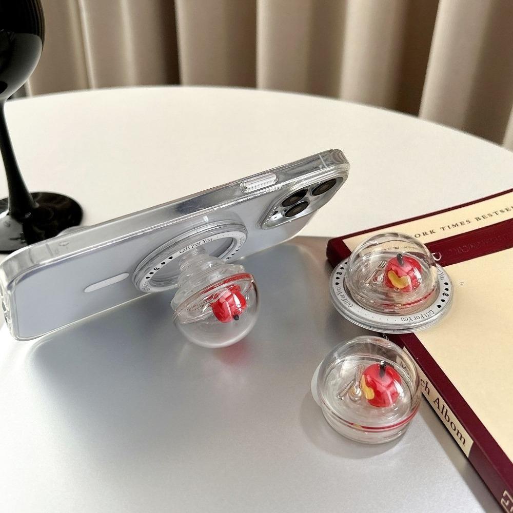 Resin Fruit Mobile Accessory Pop Socket, Handy Portable Adhesive Phone Stand for Binge-Watching, Cute Anti-Drop Grip Holder with Protection, Universal Fit for All Smartphones (Daily & Holiday Use)