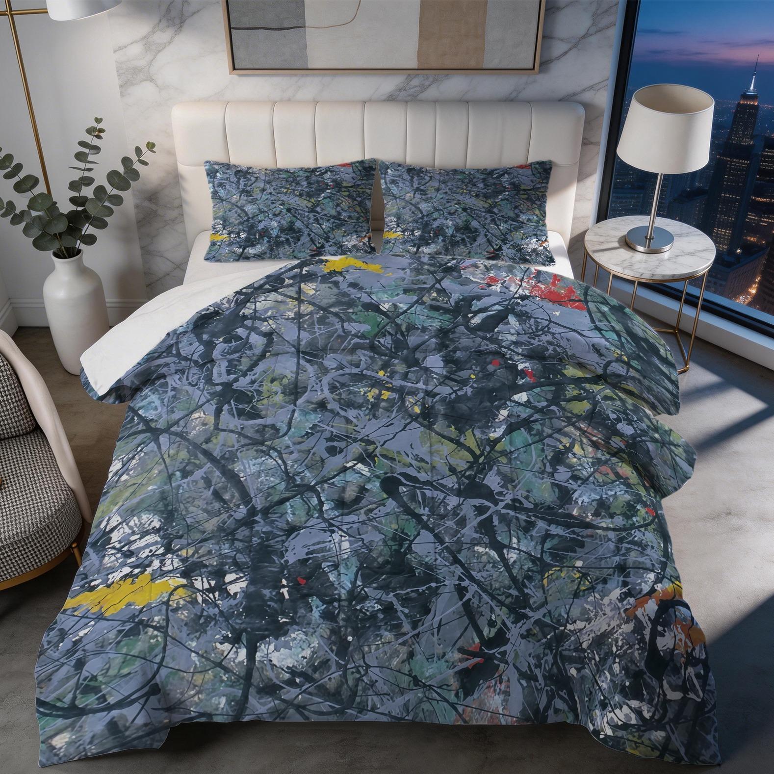 2/3 Piece The Stone Roses Comforter Set, 1 Comforter + 1/2 Pillowcases, Britpop Indie Rock Band Bedding, Retro Music Themed Bedroom Decor for Music Lovers, Ideal Fan Gift