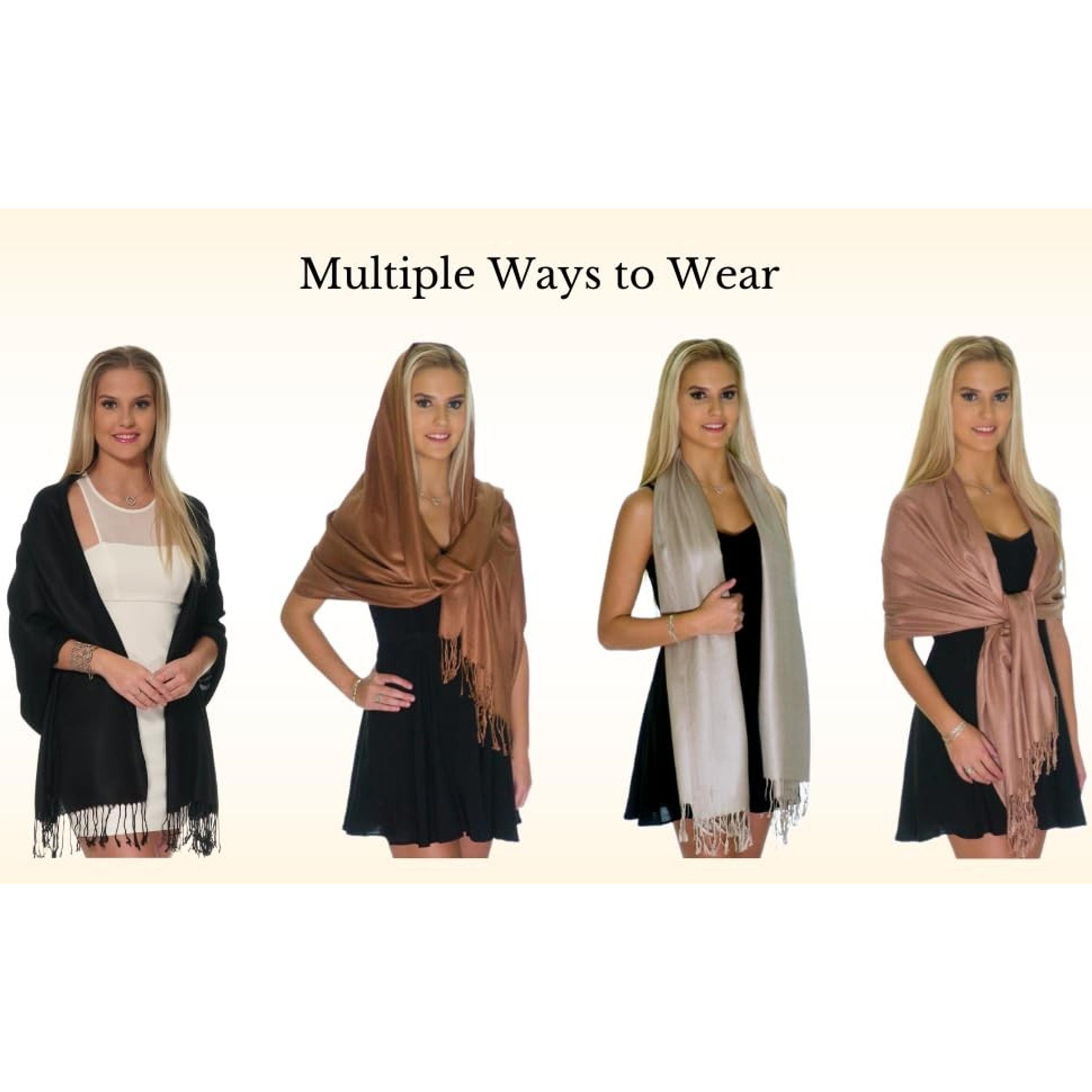 Pashmina Shawls and Wraps for Evening Dresses, Large Soft Pashminas Wedding Shawl