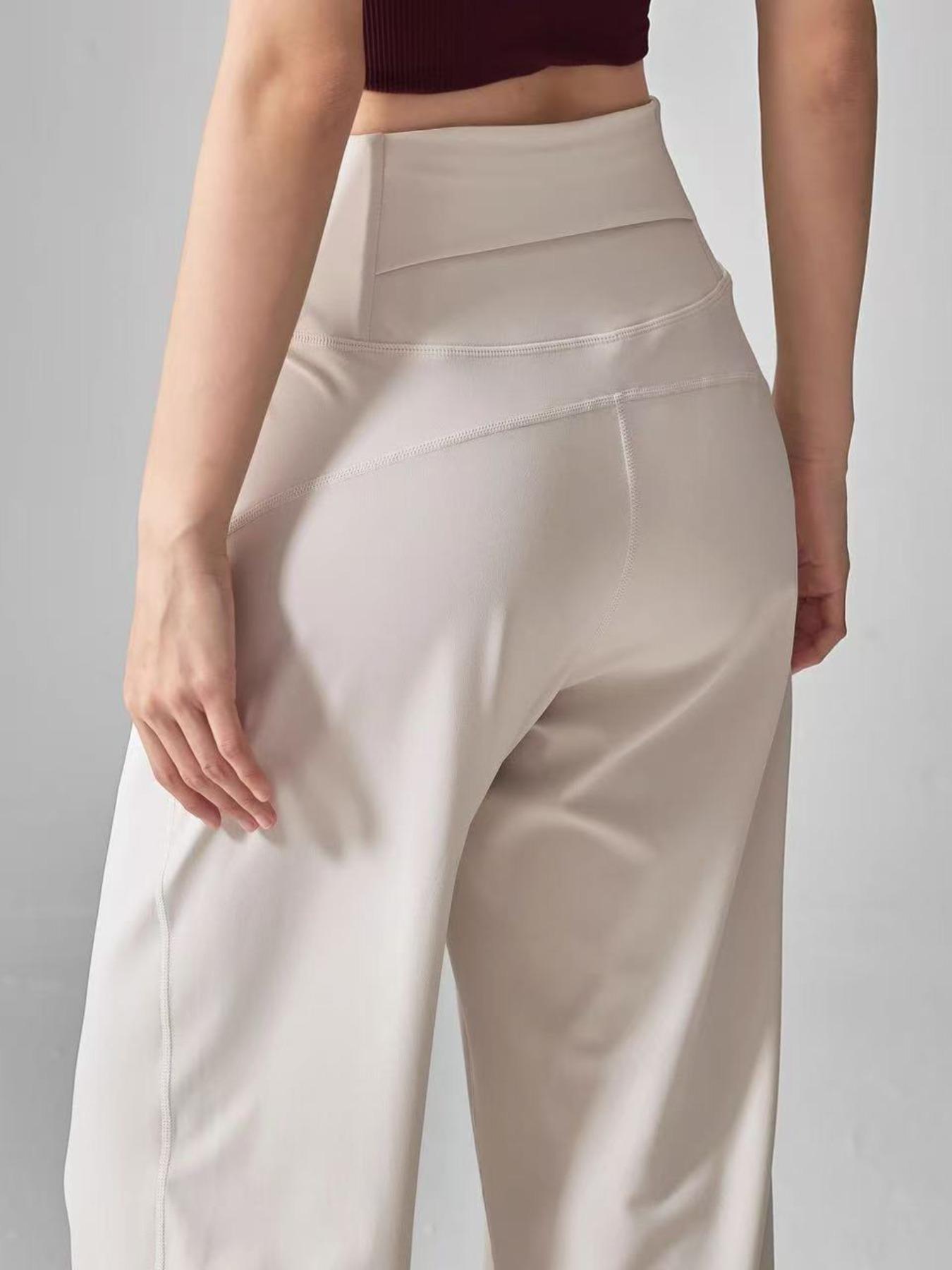 Women's High Waist, Loose Fit Breathable Quick-Dry Running Training Gym Wear, Comfortable Straight Leg Workout Bottoms, Breathable Activewear Bottoms