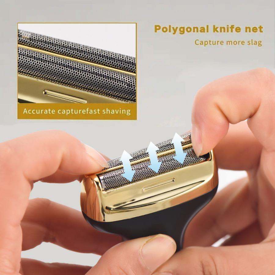 Electric Hair Shaver, 1 Set Electric Razor with Tool Accessories, Nose Hair Trimmer, Multifunctional Electric Razor, Men's Grooming Hair Tool, Waterproof Shaver Kit, USB Rechargeable Shaver Electric Hair Shaver, 1 Set Electric Razor with Tool Accessories, Nose Hair Trimmer, Multifunctional Electric Razor, Men's Grooming Hair Tool, Waterproof Shaver Kit, USB Rechargeable Shaver