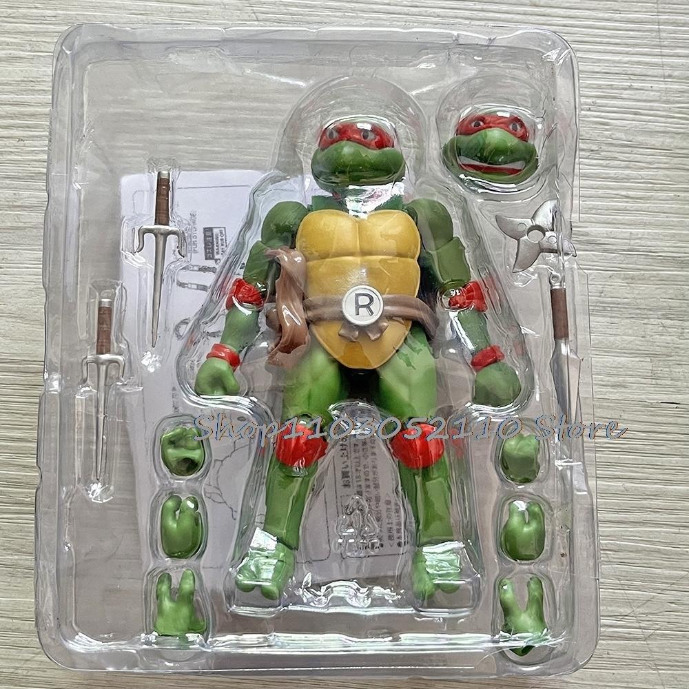 SHF Ninja Turtle Figure Neca 1990 Film Version Turtles Action Figure Raphael Leonardo Michelangelo Donatello Model  Gifts