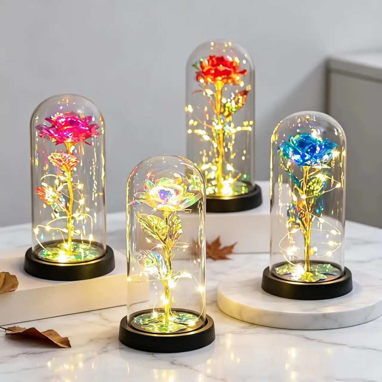 LED Lighted PVC Floral Classic Eternal Rose - Luxury Fashion Accessory for Women, Perfect Surprise for Valentine's Day, Anniversary Gifting to Wife, Daughter