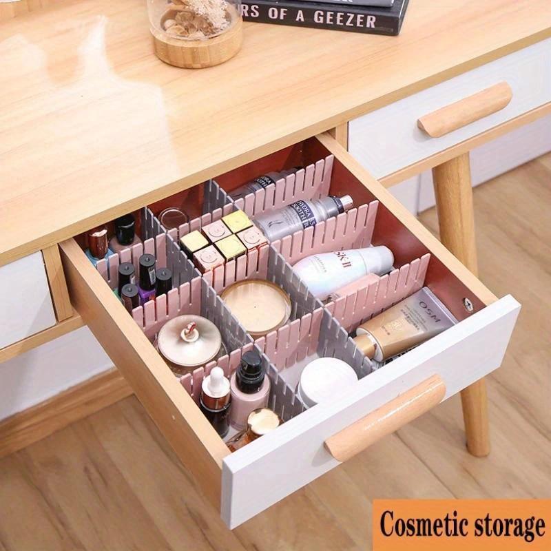 4Pcs Adjustable Drawer Divider Household Storage Combination Partition Makeup Sock Underwear Drawer Organizer Board of Cabinets