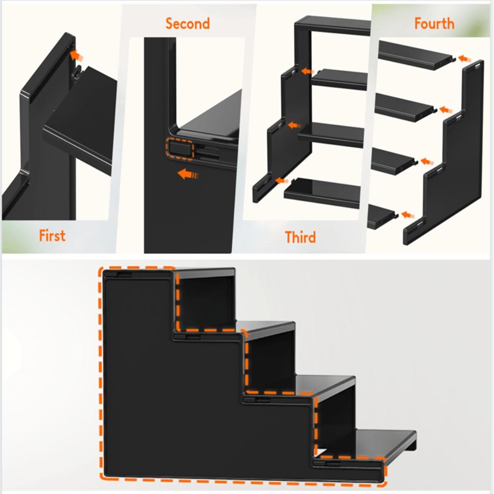 Perfume Display Stand, Perfume Organizer Rack, Multi-Functional Display Stand, Suitable for Perfumes, Skin Care Products, Handmade Dolls and Desserts, Applicable to Dressers, Desktops, Cabinets and Party Scenarios
