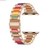 Durable Smartwatch Compatible Bands - Adjustable Metal Resin Replacement Strap with Clasp Closure (No Watch), 38/40/41/42/44/45/46/49mm Sizes, All-Day Wear DIY Bag Accessory for Back to School Personalization, Suitable for All Activities
