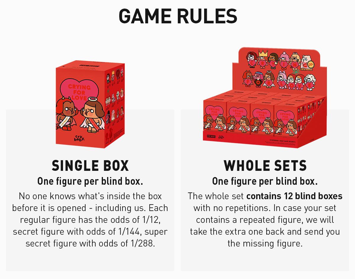 POP MART CRYBABY Crying For Love Series Figures Blind Box, Collectible Toys POP MART CRYBABY Crying For Love Series Figures Blind Box, Collectible Toys