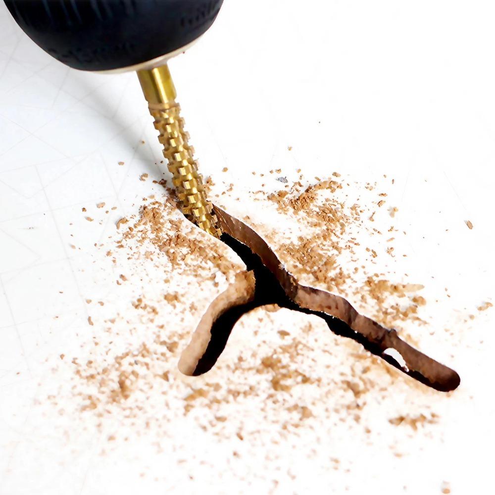 Premium Multi-Material Drill Bit Set: Carbide Taps, Wood Boring Bits, 3-Flute Spiral Drills & Thread Repair Tools for Metal, Wood, Plastic - Complete Portable Kit for Cutting, Precision Drilling & Fast Hole Creation.