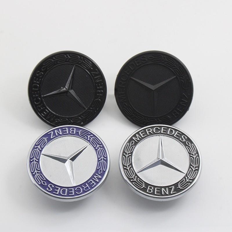1Pcs 57mm ABS Mercedes Benz Logo Car Front Hood Bonnet Emblem Badge Cover Decoration For Mercedes Benz AMG A C E S Class W203 W204 W212 W213 W205 W177 W222 W221 W247 W176 W177 GLE CLS CLA CLG GLS Modification Replacement Accessories Car Sticker Car Decals