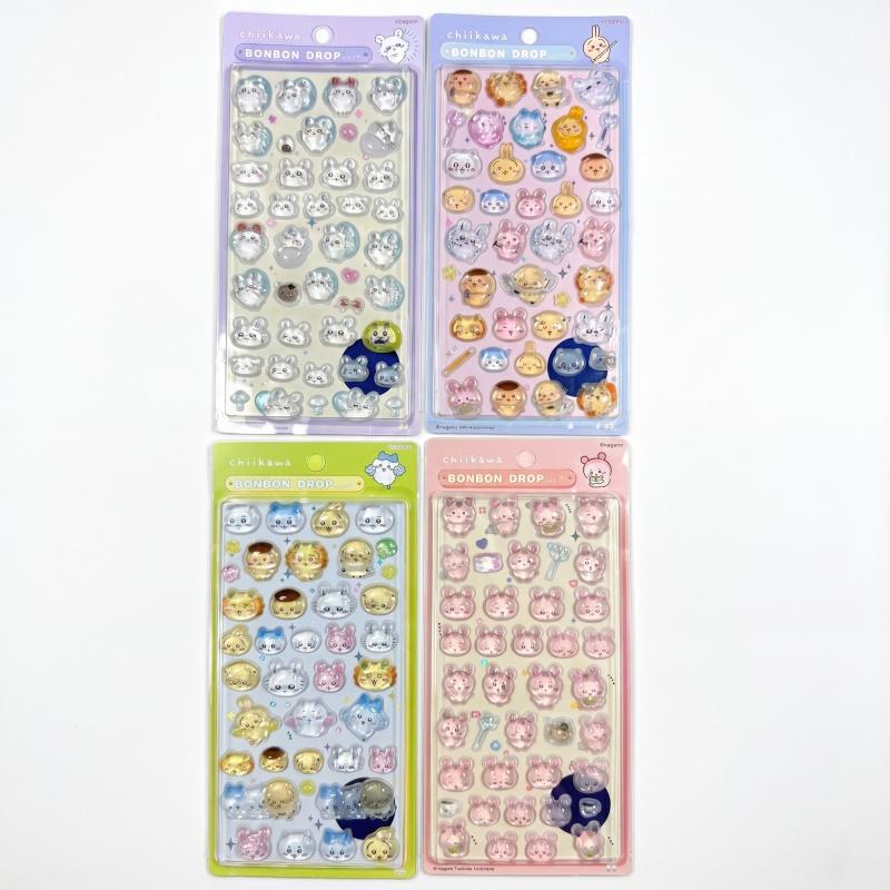 Four Patterns, 1 Sheet/pack 3D Solid Stickers, Cute 3D Embossed Stickers, Decoration Sticker, Phone Case Decor, Student Youth Collectible Stickers, Animal Stickers, Envelope Stickers