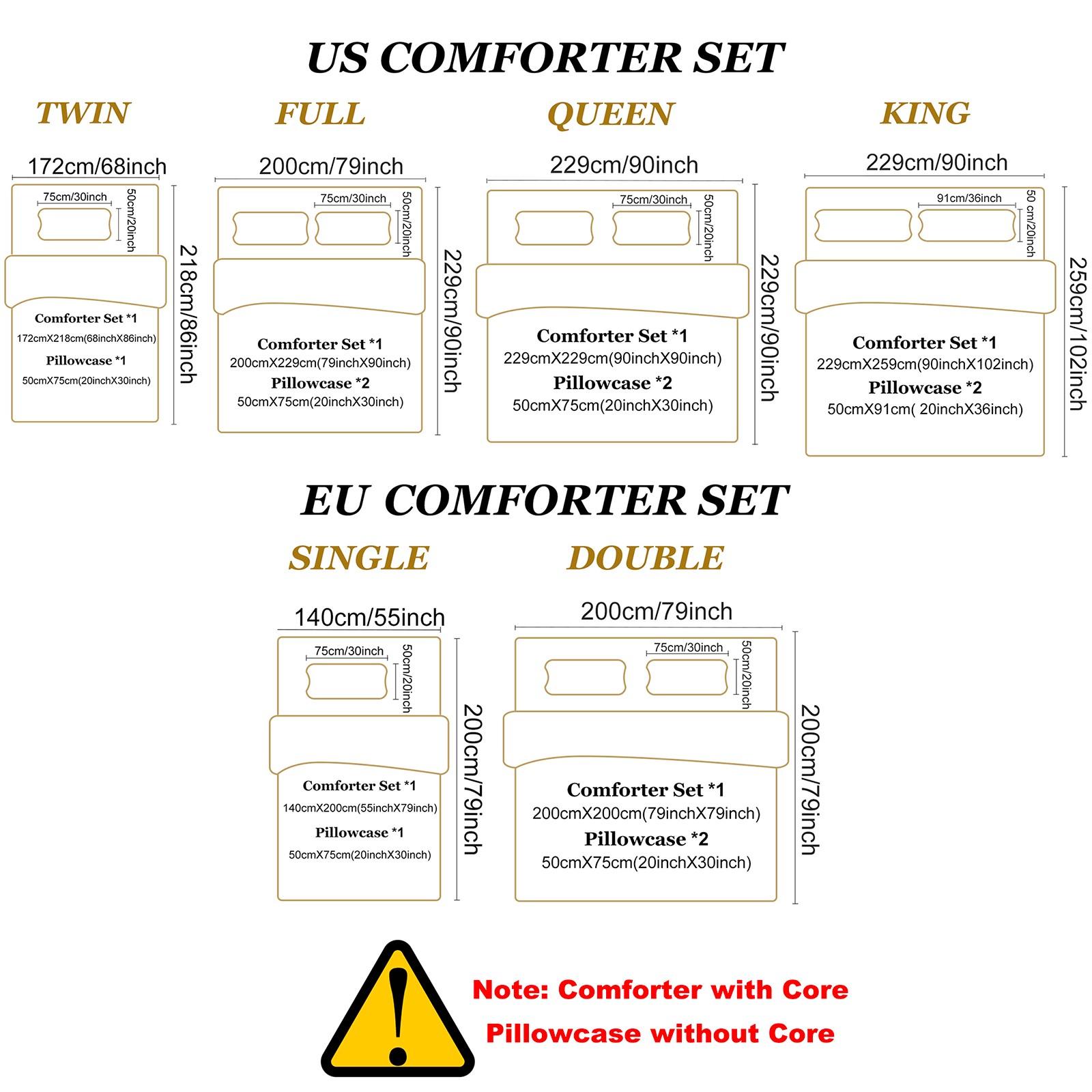2/3Pcs Stranger Things Snow Print Comforter Set, A Comforting and Whimsical Bedding Set, Available in Multiple Sizes, A Must-Have Gift for Fans, Perfect for Boys', Girls', and Adult Bedrooms
