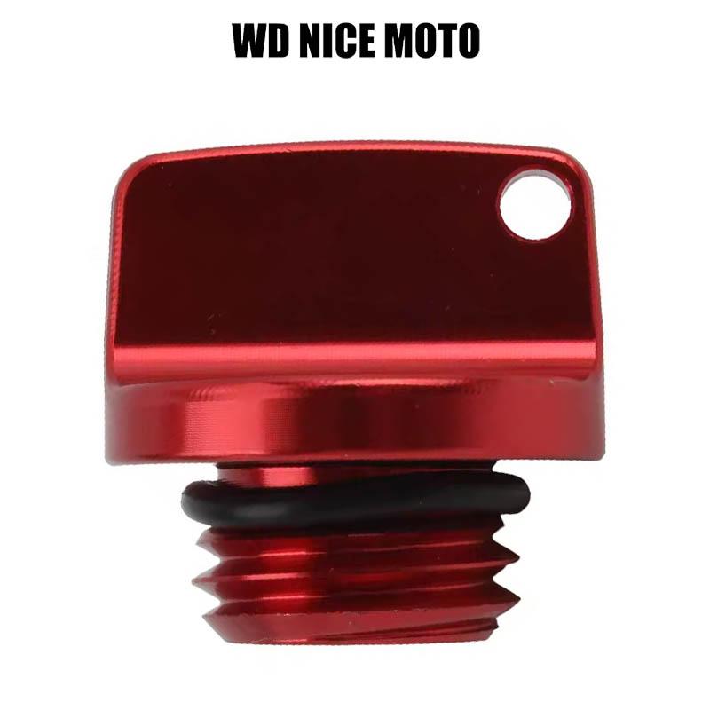 WD Nic Emoto Motorcycle Crankcase Cap, Cnc Engine Oil Filler Screw Cover Plug M20*2.5, for Yamaha Honda Suzuki Kawasaki