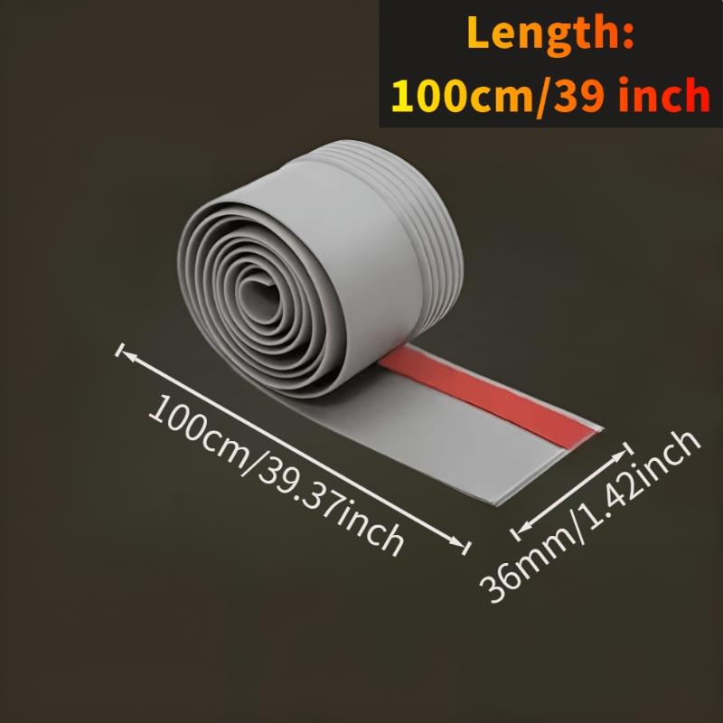 2 rolls of self-adhesive door bottom sealing strip -78.8 inches noise reducing, windproof, insect proof, dust-proof silicone door stopper, energy-saving - available in black, white, gray, and brown
