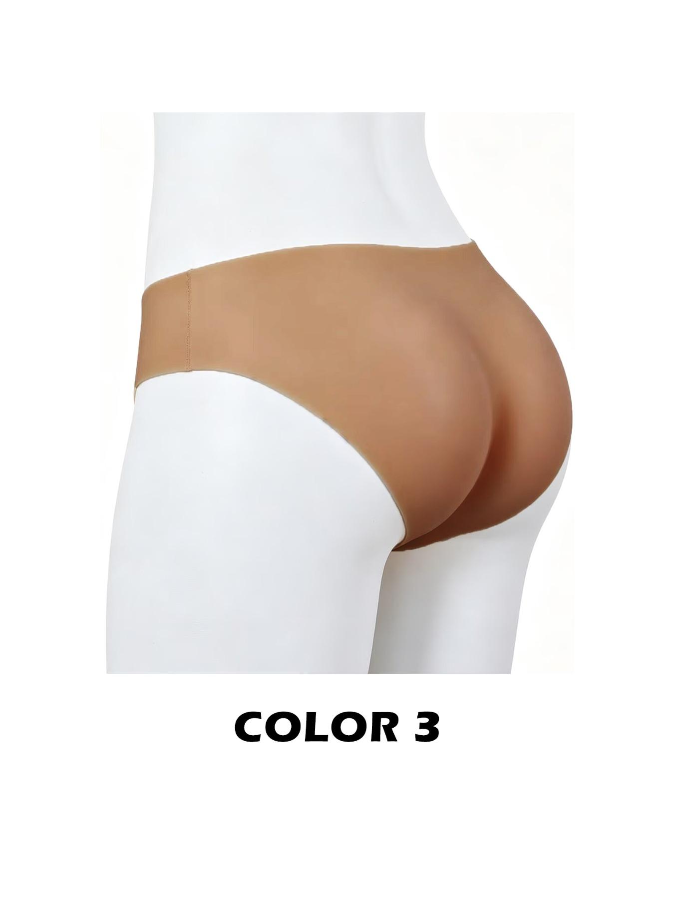 Womens No Seam Silicone Butt Lifting Panties Body Shaper Thickened Hip Enhancer for S Shape Body Confidence