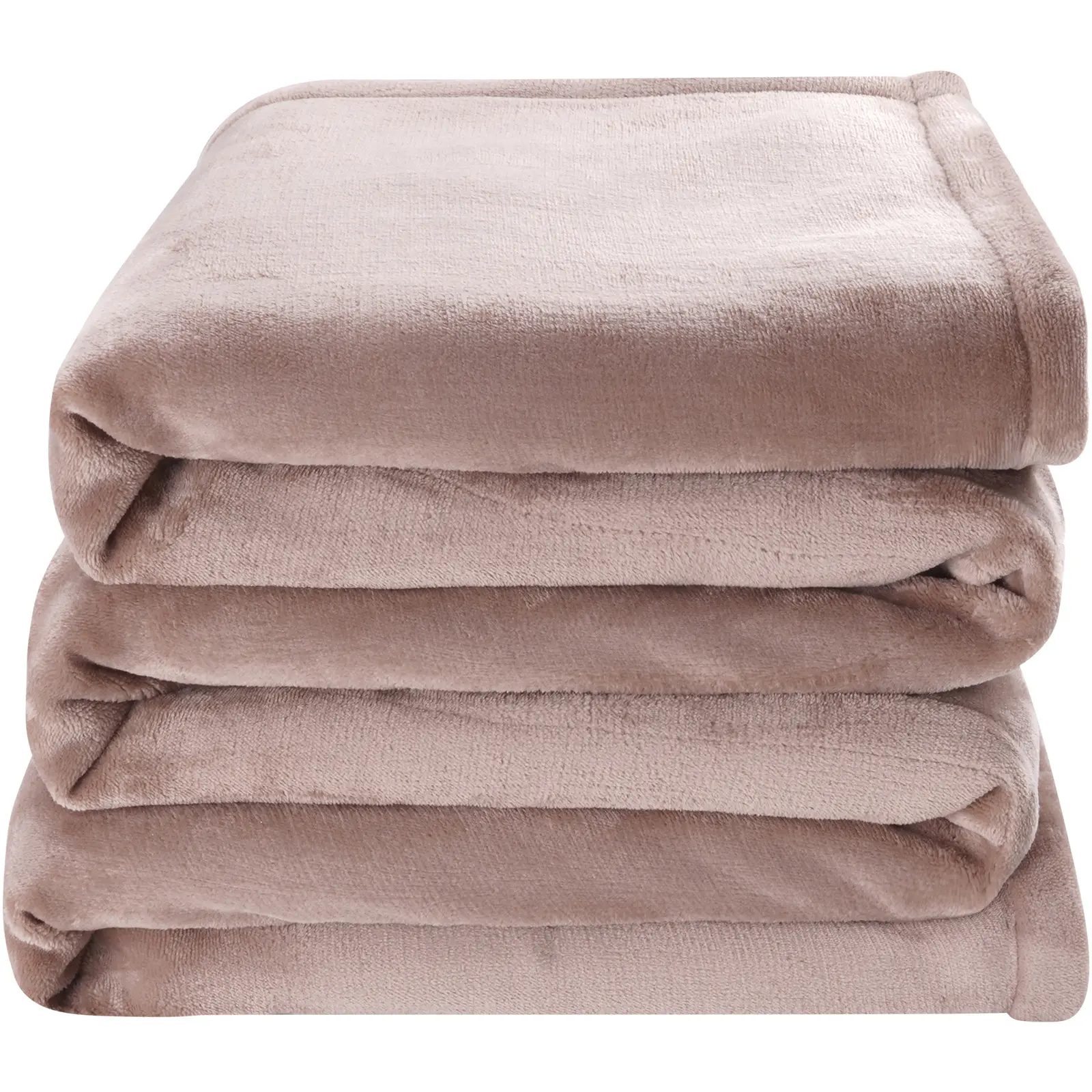 Heated Blanket Electric Throw, 100" x 90" King Size, Soft Flannel Heating Blanket with 10 Hours Timer Auto-off & 5 Heating Levels, Dual Control, Machine Washable, ETL & FCC Certification (Beige)