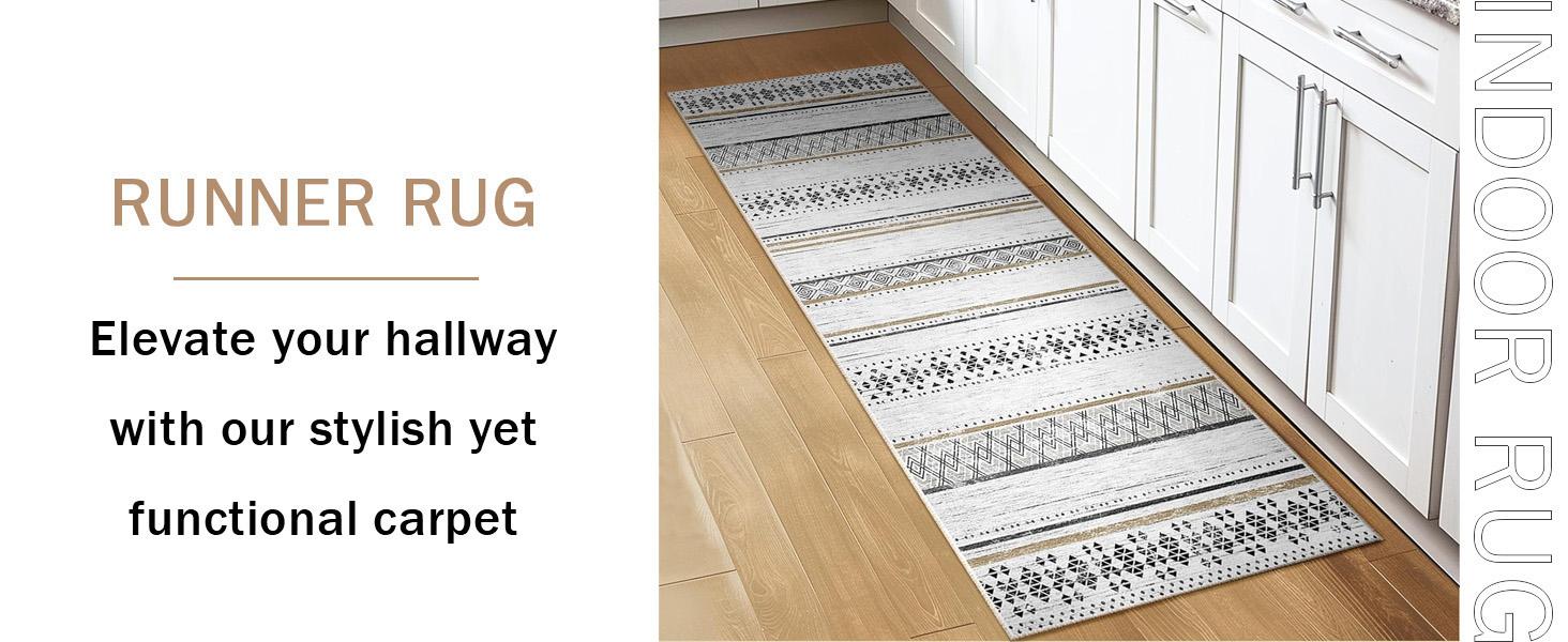 BESTSWEETIE Machine Washable Area Rugs for Living Room Bedroom Carpets Moroccan Farmhouse Modern Geometric Graphic Rug Soft Indoor Rugs Large Area Rug