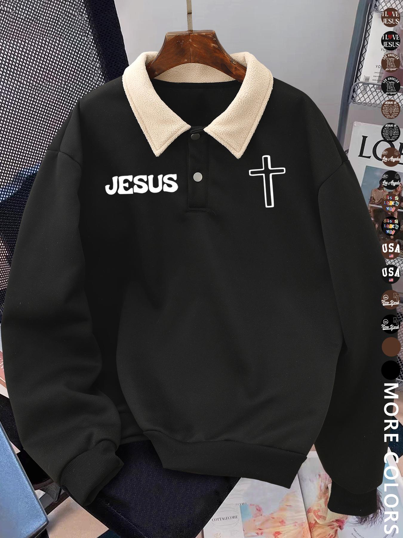 Men's Y2K Autumn Winter Thickened Retro British Style Aesthetic Lamb Wool Collar Polo Shirt, Unisex Casual Fashion, All Seasons Wear