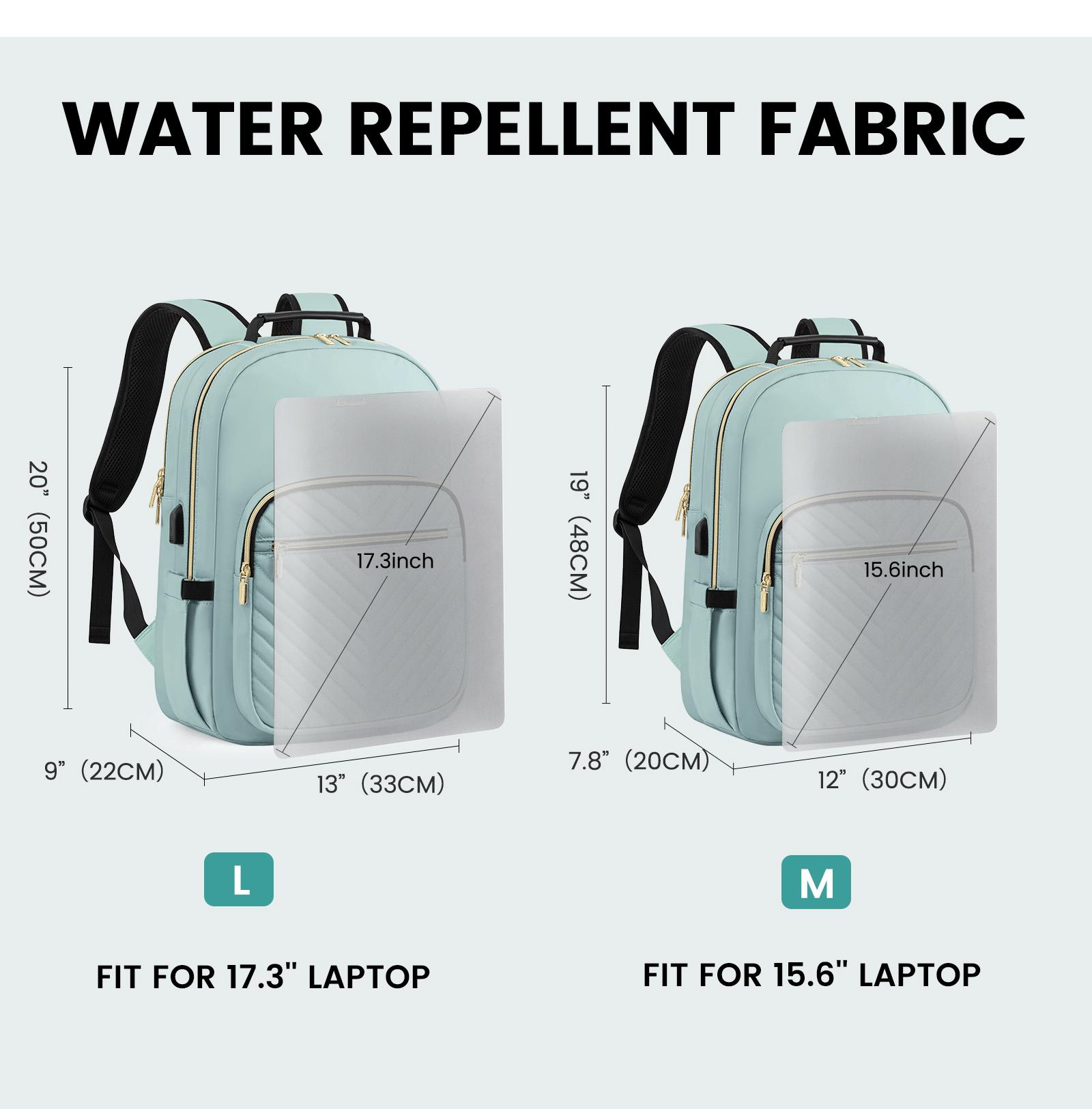 LOVEVOOK Backpack with USB Port,Quilted Casual Work Bags for Women with Laptop Compartment, Daypack College Business Teacher Computer Bag Travel Bags Laptop bag Carry on Backpack