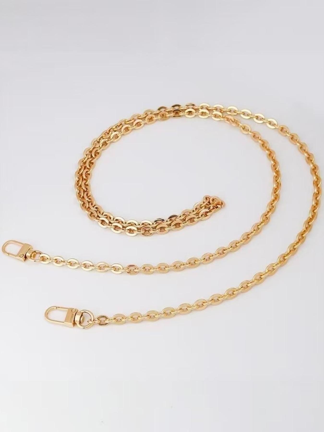 1 handbag shoulder strap, suitable for crossbody bags, golden chain shoulder strap, long chain accessory for mahjong bags, underarm bag chain replacement shoulder strap