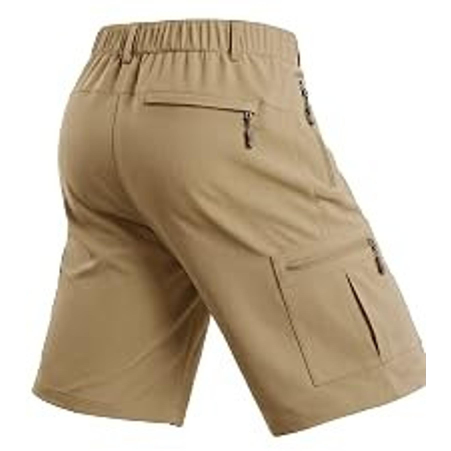 Men's Hiking Cargo Golf Hybrid Shorts 9” Lightweight Quick Dry 5 Zipper Pockets Outdoor Casual Active ShortsGift