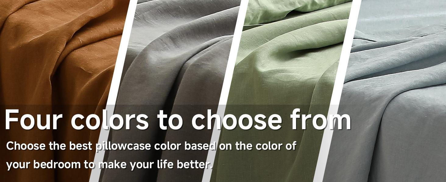 Simple&Opulence 100% Linen Pillowcases Basic Style Solid Color Set of 2, Stone Washed Flax Pillow Cover Envelope Closure Simple&Opulence 100% Linen Pillowcases Basic Style Solid Color Set of 2, Stone Washed Flax Pillow Cover Envelope Closure