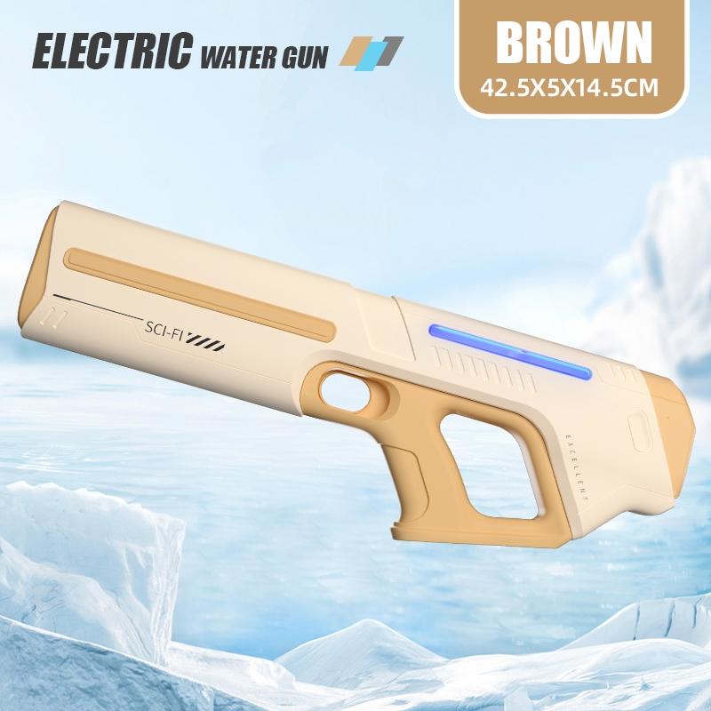 Bestselling Electric Continuous Fire Water Gun, Pulse Light Electric Water Gun, Summer Water Toy, Automatic Suction Fill Water Gun