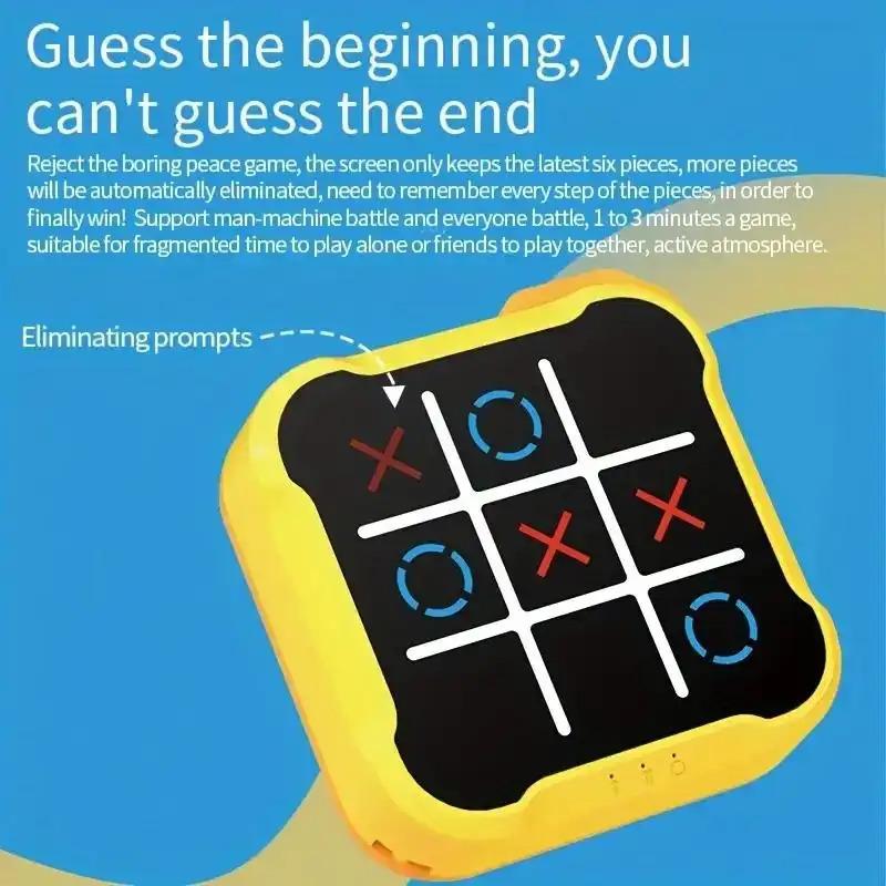 The electronic educational game Tic - Tac - Toe, the best gift, a tabletop game combining strategy and fun, made of durable ABS material, a classic interactive game, and a family entertainment item