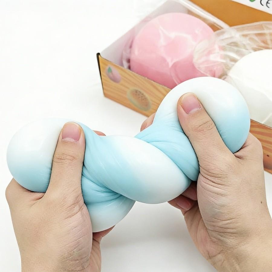 1/3/6 Counts Extra Large Stress Relief Ball, Squeeze Ball, Decompression Squeeze, Elastic Pressure Dough, Liquid Cheese Squeeze Toy, Quiet Anxiety Relief for Adults & Teens, Stress Relief Fidgeting