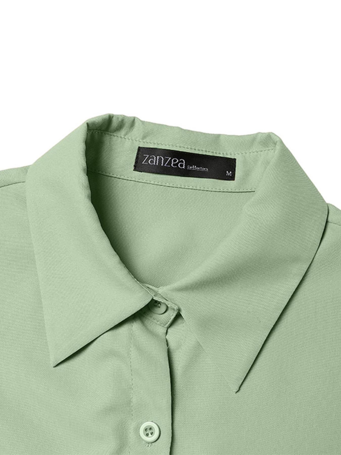 Women's Solid Color Collared Dress, Casual Short Sleeve Dress for Summer, Ladies Clothes for Daily Wear, Womenswear