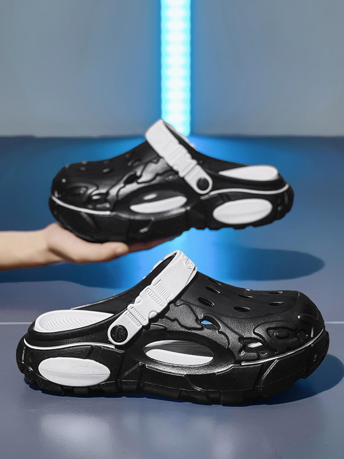 Men's Beach Sandals, Outdoor Lightweight Beach Slippers, Eva Slip-On Shoes, Summer Fashion Outdoor Walking Shoes, Large Size Men's Footwear, Comfortable and Stylish