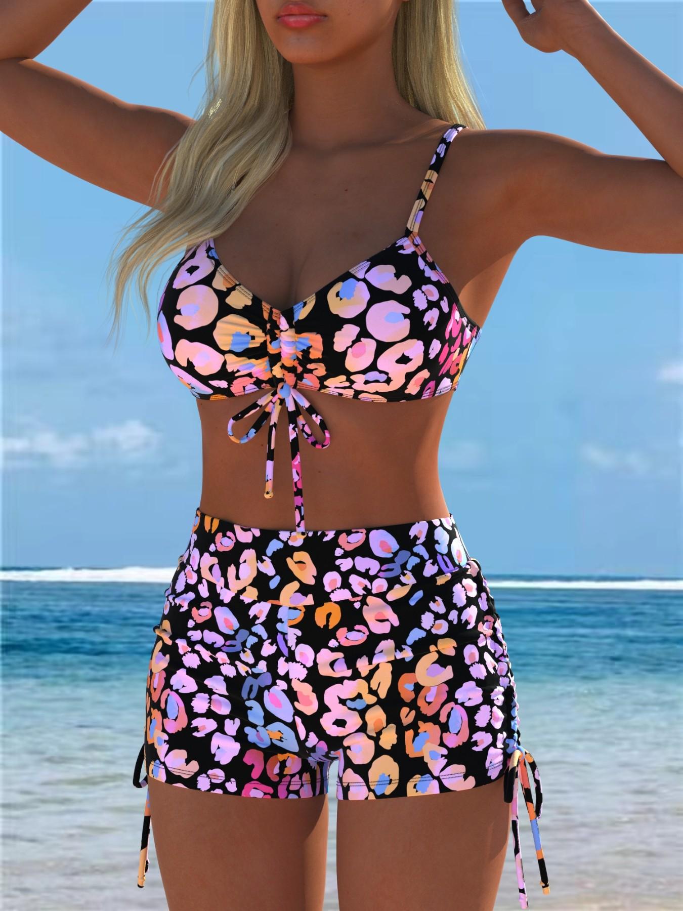 Women's Fashion Split Bikini, Stylish Two-Piece Swimsuit, Perfect for Beach & Pool, Trendy Summer Swimwear, Comfortable & Chic Design