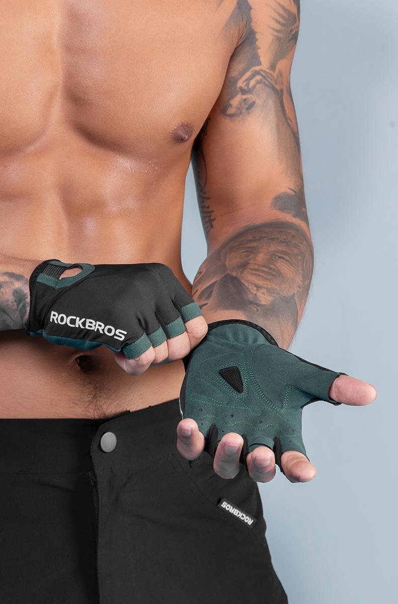 ROCKBROS Cycling Glove Bicycle Half-finger Gloves Breathable Sweat-Wicking Glove