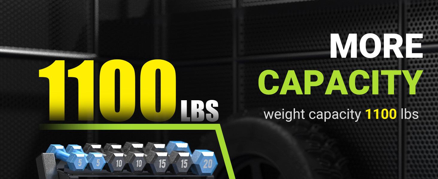 YOLEO 1100LBS Dumbbell Rack- Adjustable 3 Tier Weight Rack for Home Gym, Heavy Duty Weight Storage Organizer Dumbbell Storage Stand Holder(Rack Only) Display Shelf Multicolor