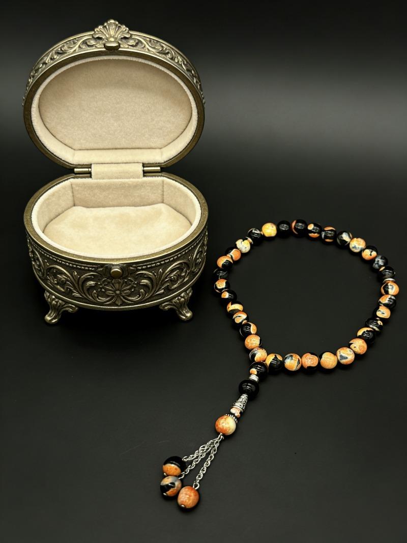 Natural Original Agate Prayer Beads, No Treatment Mala, Meditation Zen Bracelet