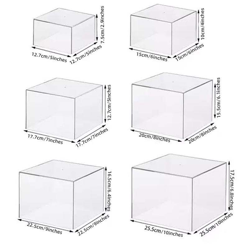 Transparent Round Cake Stand (3-10 Inches), Reusable Party Cake Base Holder, Bakery Display Service Tray, Ideal for Weddings and Parties