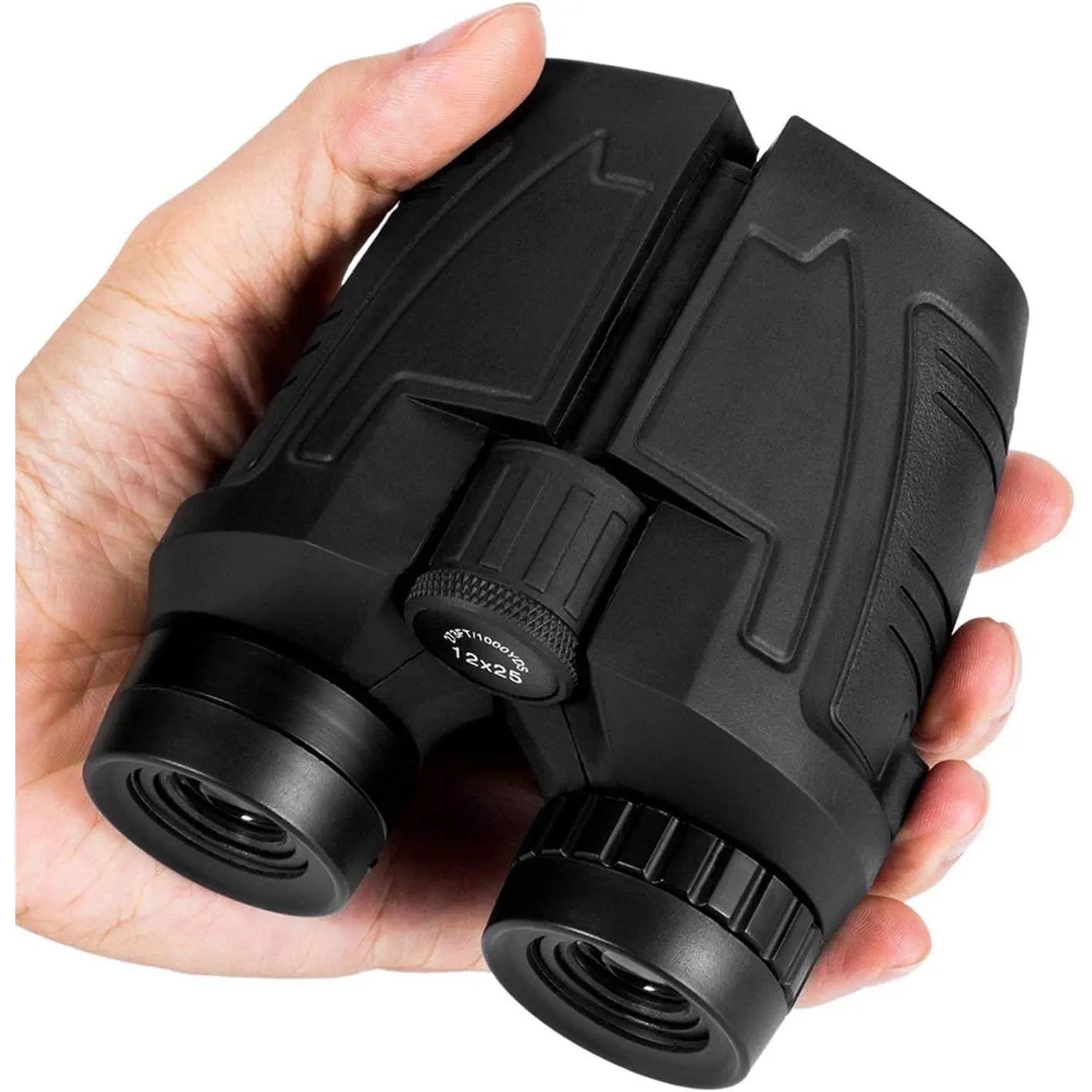 12x25 Compact Unisex Binoculars for Adults - High-Powered, Easy-Focus, Large Eyepiece for Outdoor Sports, Bird Watching, Travel