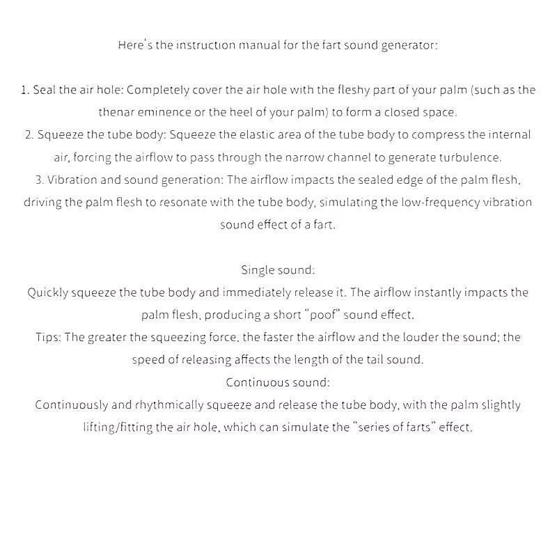 2Pcs Realistic Fart Sound Maker, Durable Synthetic Rubber, Loud Clear Sound, Discreet & Portable Prank Kit, Perfect for Party & Gag Gift (Ages 18+)