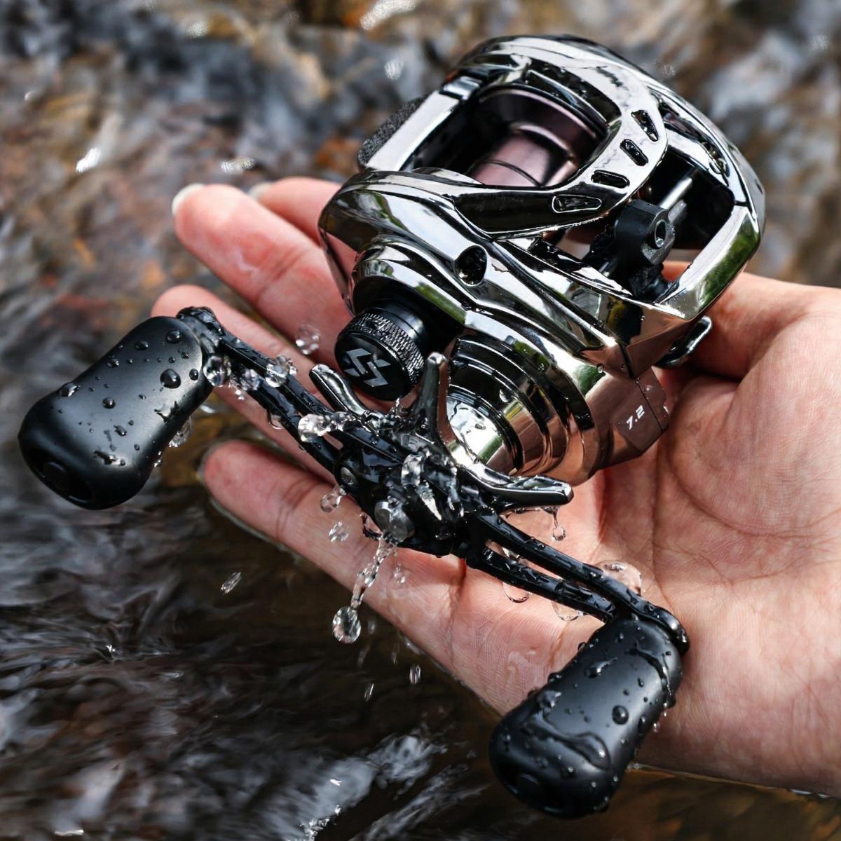 Baitcasting Fishing Reel Ultralight 4+1BB/6+1BB 7.2:1/7.1:1 Gear Ratio DC Baitcaster Reel Smooth and Sensitive, Fishing Reel for Freshwater Saltwater Fishing Baitcasting Fishing Reel Ultralight 4+1BB/6+1BB 7.2:1/7.1:1 Gear Ratio DC Baitcaster Reel Smooth and Sensitive, Fishing Reel for Freshwater Saltwater Fishing