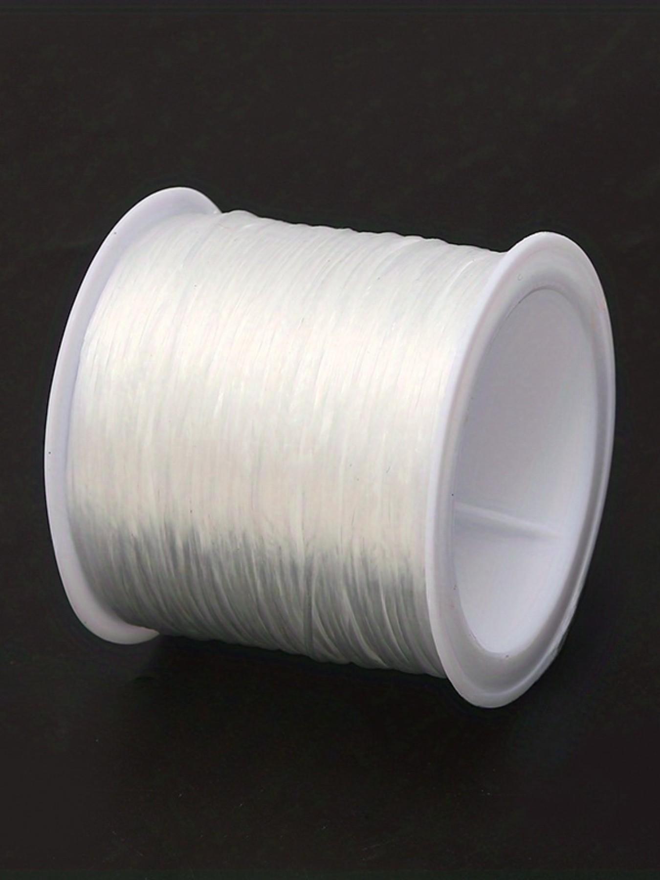 50m/1968in Strong Stretch Elastic Cord, 0.8mm - Ideal for DIY Jewelry, Bracelets, Necklaces & Beading Crafts, with Knot-Hiding Durability - Perfect for Party Balloon Decorations, Connectors for Jewelry Making, Diy Jewelry Accessories
