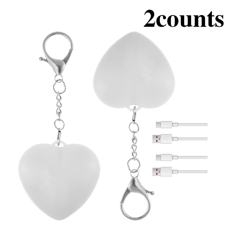❤ 2-piece wallet illuminated heart-shaped light, LED automatic sensor wallet light, mini touch activated handbag light, portable handbag night light, suitable for women and girls, perfect Valentine's Day gift ❤