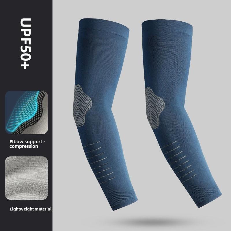 Ice sleeves, sunscreen and UV protection for men and women, long hand sleeves, arm guards for summer sports cycling, high elasticity, ice silk elbow sleeves
