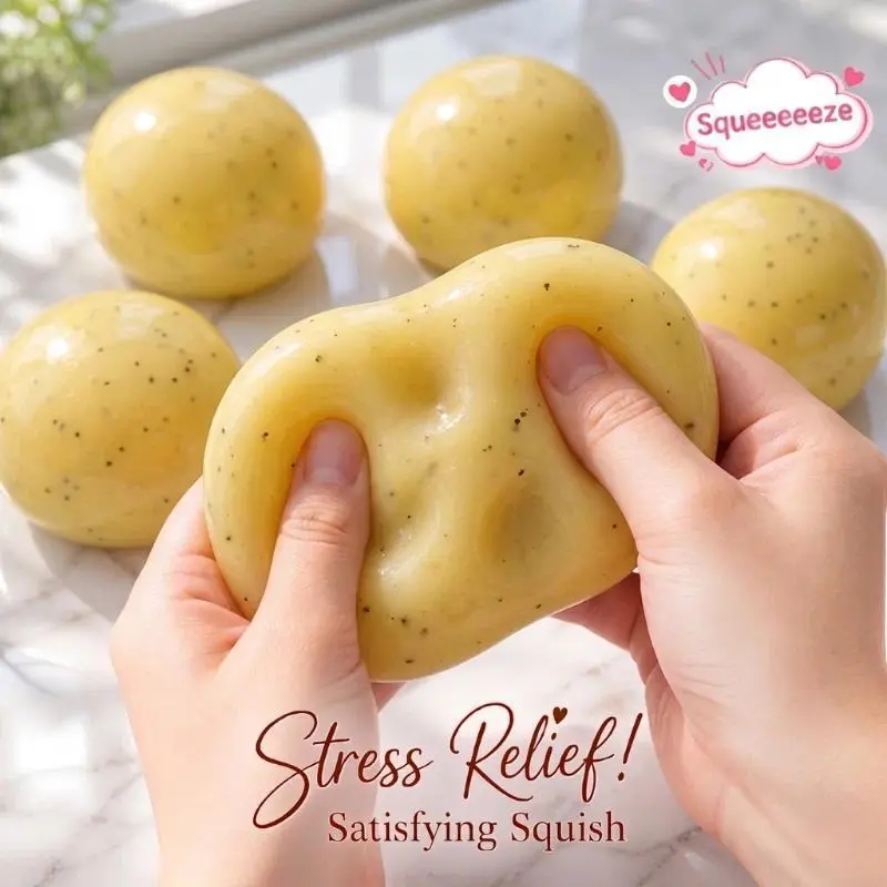 Handmade Vaseline Mashed Potato Squeeze Toy Realistic Soft Stress Relief Toy Funny Squishy Decompression Home Decoration Gifts