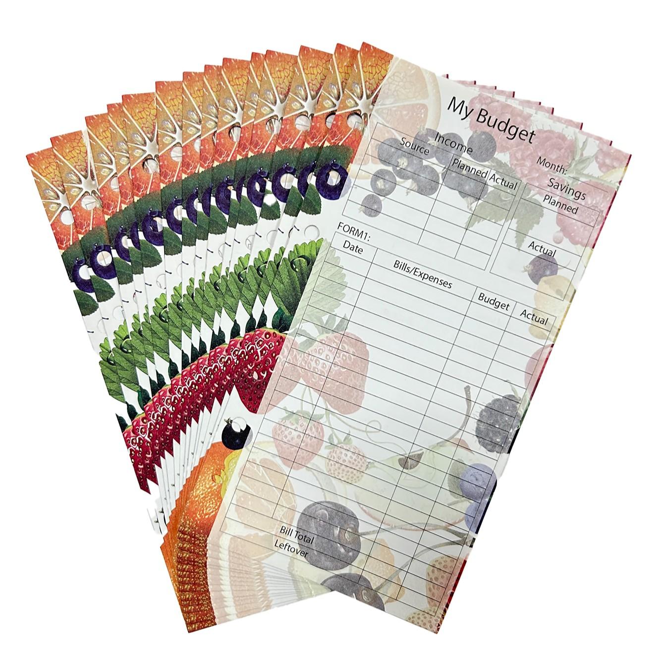 82PCS Budget Planner Refill Weekly Monthly Inserts 6 Hole Personal Size A6 6.75"x3.75" Budget Binder Refill Cash Envelope System Wallet Money Envelope Budget Sheets Expense Tracker Finance Planner Savings Organizer Bill Tracker Budgeting Notebook